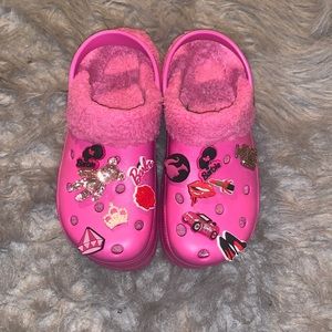 Hot pink Platform crocs